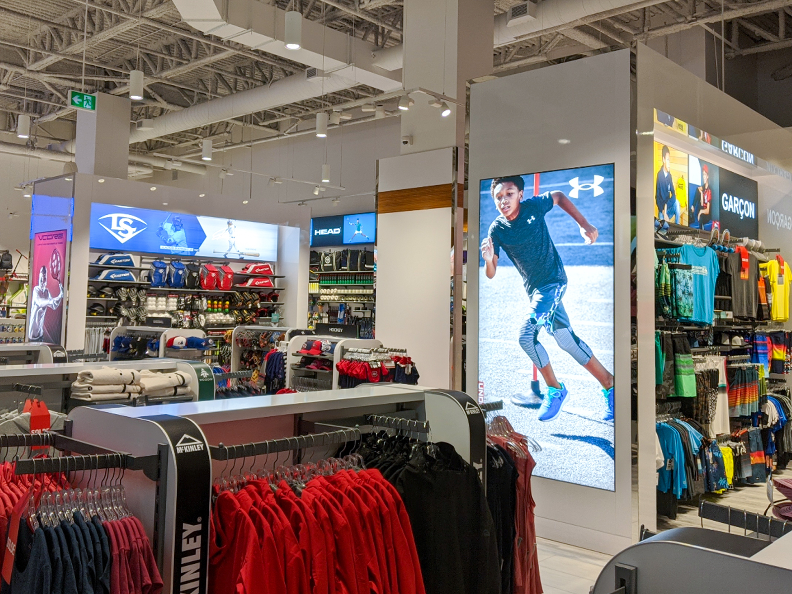 recessed lightboxes in store